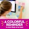 100% Recycled Paper Super Sticky Pop-up Notes, 18 Sticky Note Pads, 3 in. x 3 in.,Wanderlust Pastels, School Supplies and Office Products